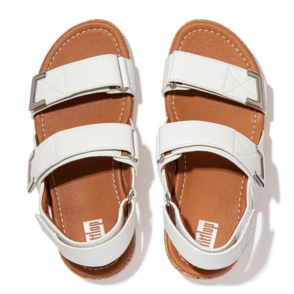 Fitflop Womens Sandals - Remi Adjustable Back-strap - White - 137-ZNBUVW